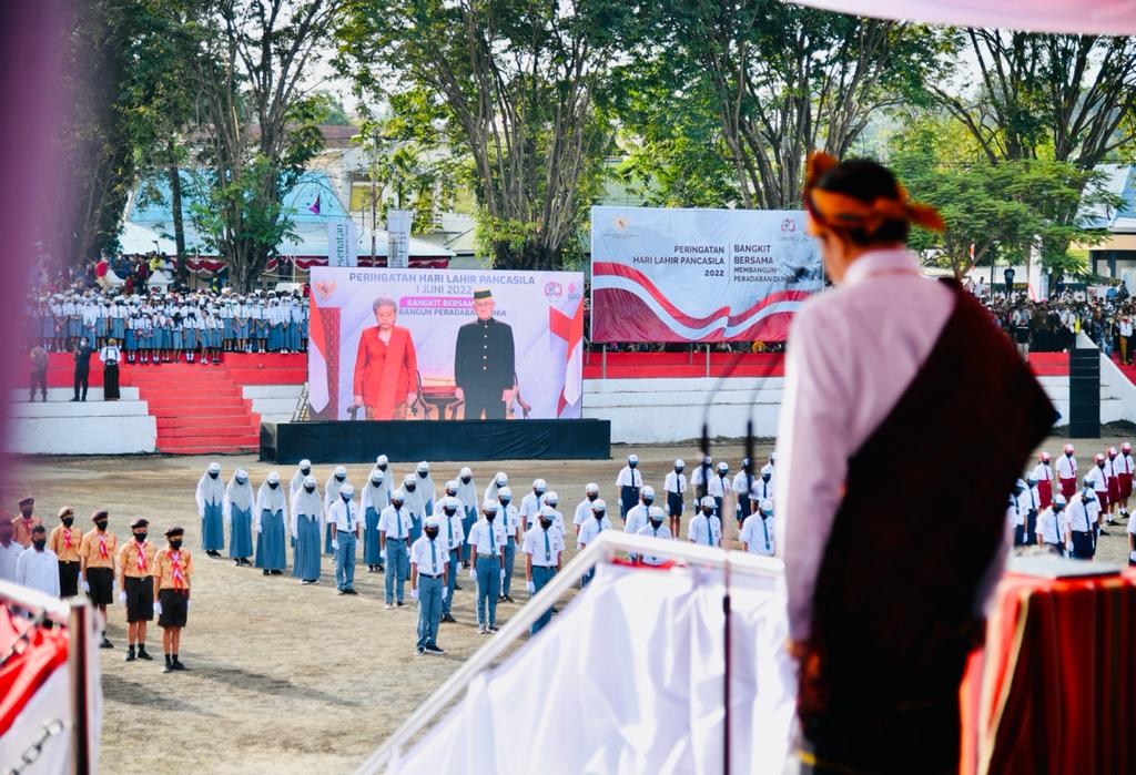 Presiden Jokowi Ajak Anak-anak Muda Bangsa Bumikan Pancasila