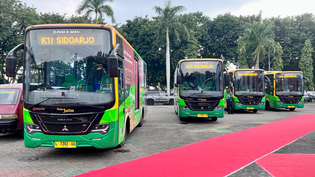 Perluas Jangkauan, Pemprov Jatim Luncurkan Tambahan 10 Armada Bus Transjatim
