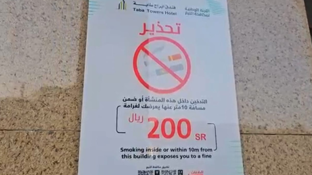 Awas, Denda 200 SAR Bagi Jemaah Merokok di Sekitar Masjid Nabawi