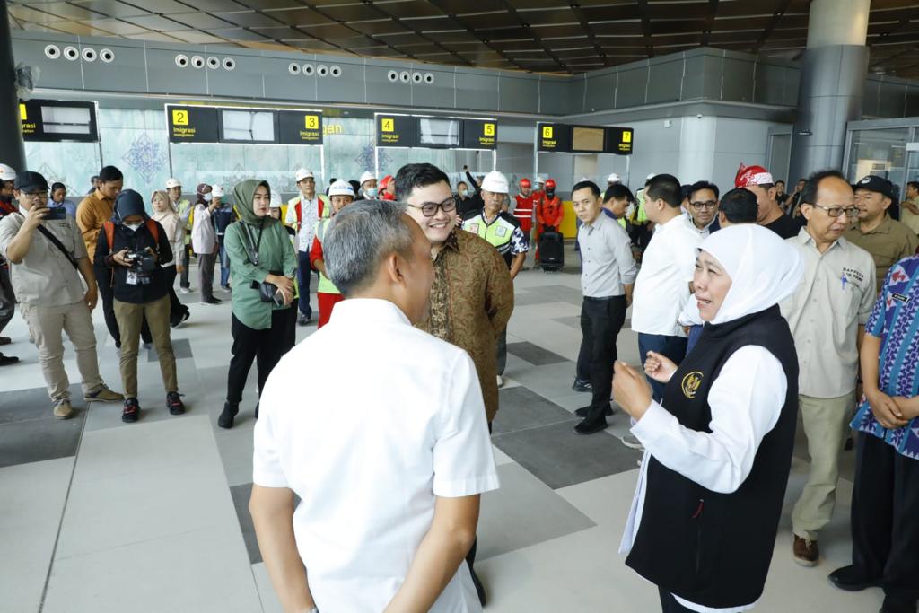 Gubernur Khofifah Pastikan Kesiapan Operasional Bandara Internasional Dhoho
