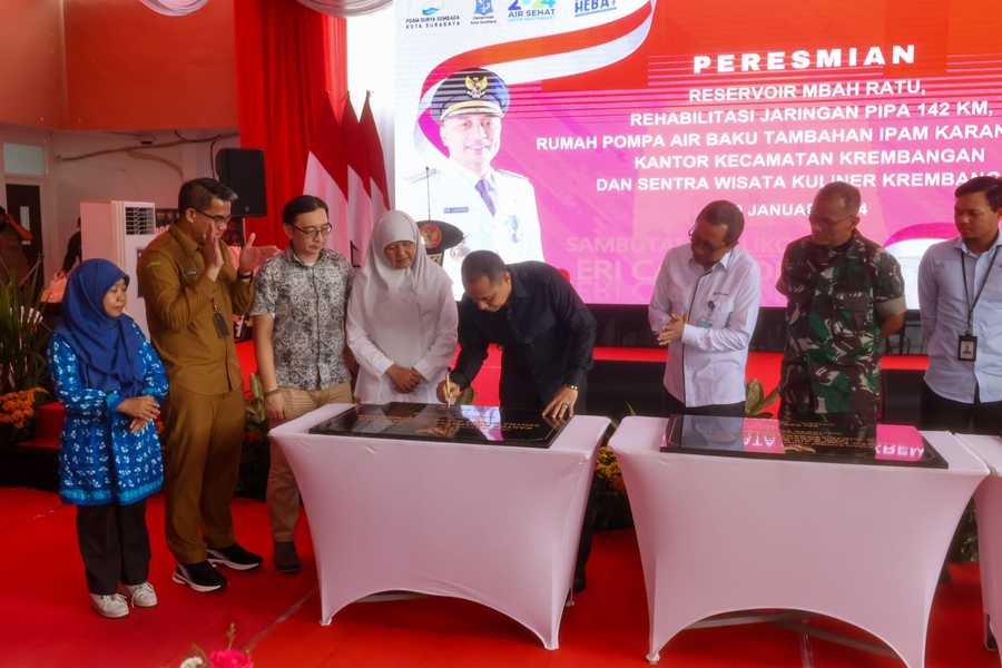 Wali Kota Surabaya: Alhamdulillah Seluruh Wilayah Kota Surabaya Teraliri Air PDAM