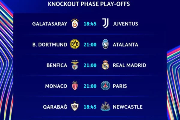 Jadwal Playoff UCL: Madrid Tandang ke Benfica, Derbi Prancis Tersaji