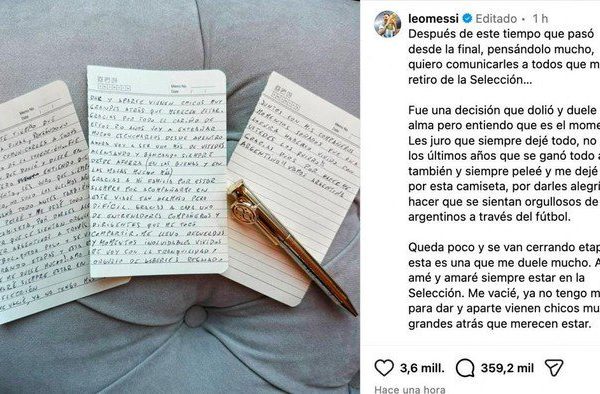 Dua Dekade Bersama Argentina, Lionel Messi Akhiri Perjalanan di Tim Nasional